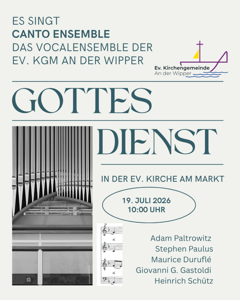 Gottesdienst mit Abendmahl und Canto ensemble